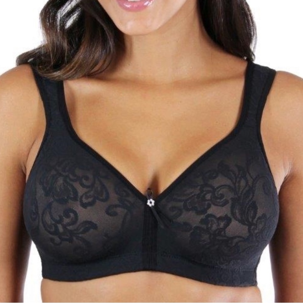 Lunaire Black Versailles Wire-Free Seamless Bra